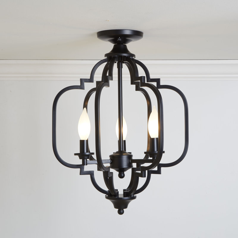 Wingo 3Light Semi Flush Mount & Reviews Joss & Main